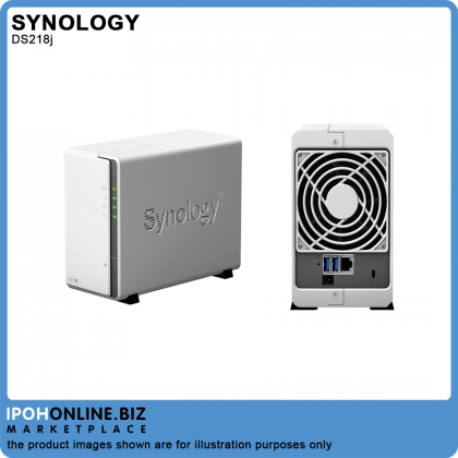 Synology DiskStation DS218j / 2 Bay / 512MB / NAS Network Storage